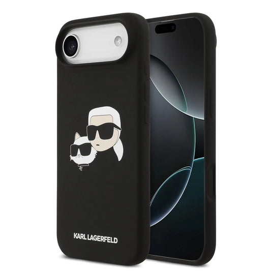 Karl Lagerfeld Liquid Silicone Double Heads MagSafe tok iPhone 17 Air készülékhez fekete -  iPhone 17 Air tok a Domshop kínálatából