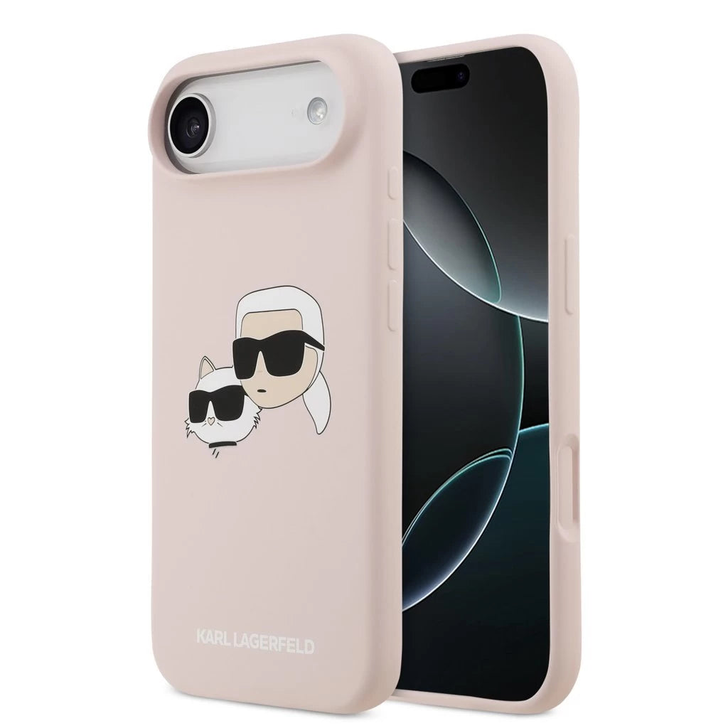 Karl Lagerfeld Liquid Silicone Double Heads MagSafe tok iPhone 17 Air készülékhez rózsaszín -  iPhone 17 Air tok a Domshop kínálatából