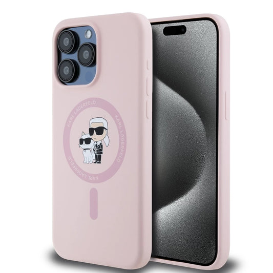 Karl Lagerfeld Liquid Silicone Karl and Choupette MagSafe tok iPhone 14 Pro Max készülékhez rózsaszín -  iPhone 14 Pro Max tok a Domshop kínálatából