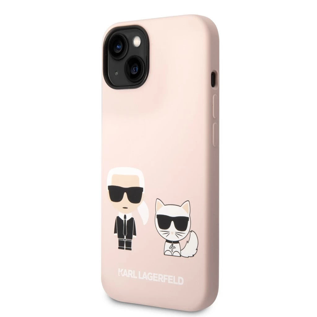 Karl Lagerfeld MagSafe Compatible tok Liquid Silicone Karl and Choupette iPhone 14 Plus készülékhez rózsaszín -  iPhone 14 Plus tok a Domshop kínálatából