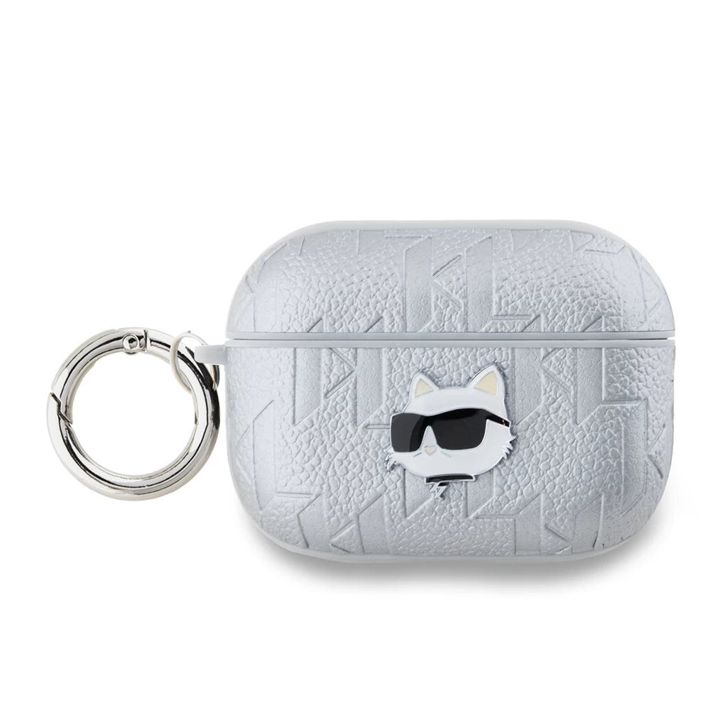 Karl Lagerfeld PU Embossed Choupette Head Case AirPods Pro 2 készülékhez ezüst -  AirPods Pro 2 tok a Domshop kínálatából
