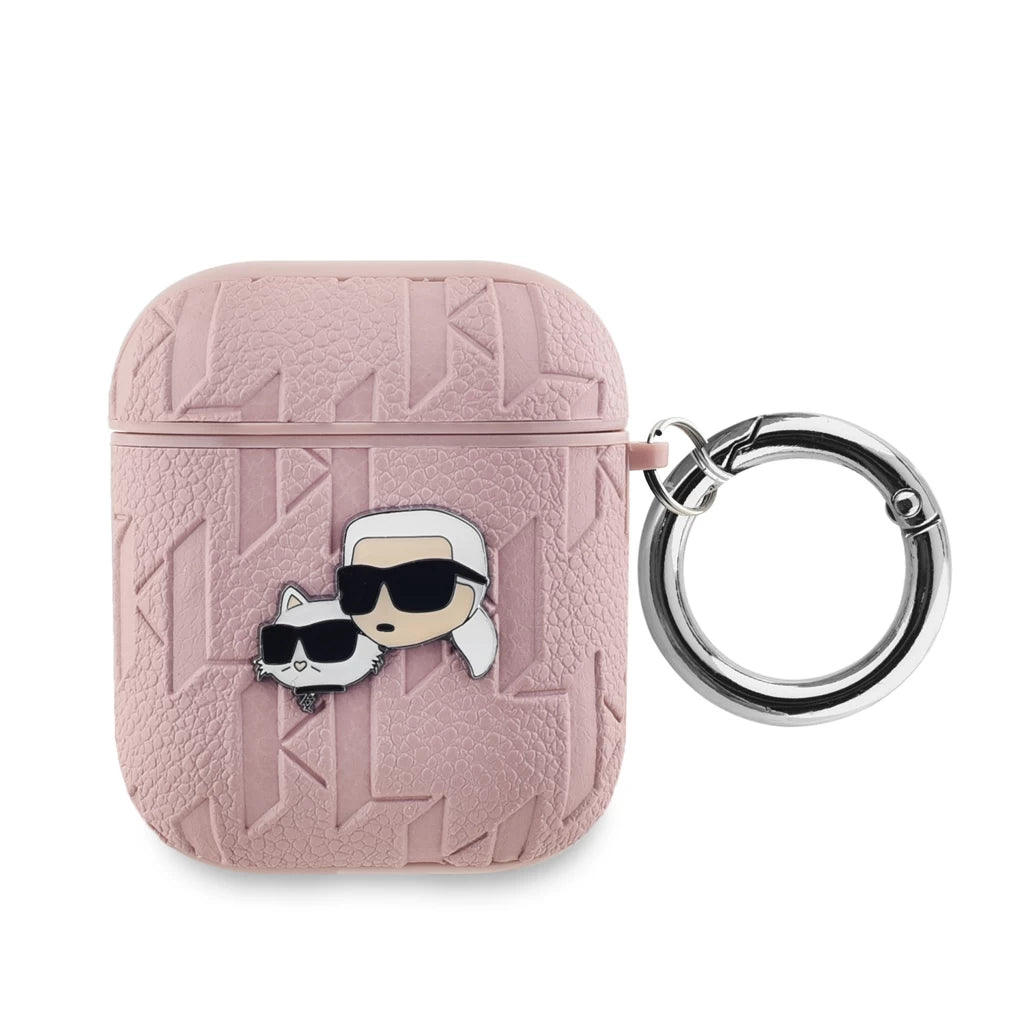 Karl Lagerfeld PU Embossed Karl and Choupette Heads tok AirPods 1/2 készülékhez rózsaszín -  AirPods 1/2 tok a Domshop kínálatából