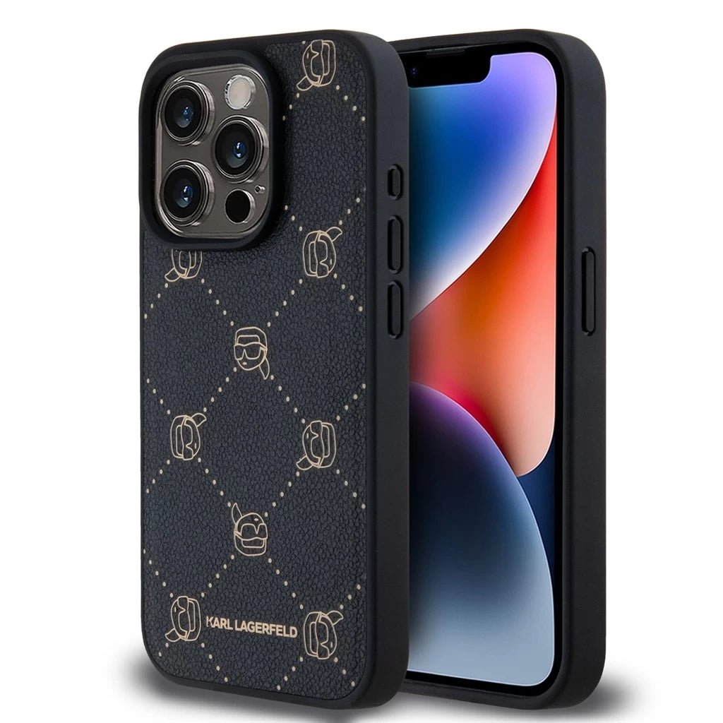 Karl Lagerfeld PU Karl Heads Pattern MagSafe tok iPhone 15 Pro Max készülékhez fekete -  iPhone 15 Pro Max tok a Domshop kínálatából