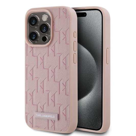 Karl Lagerfeld PU Leather Monogram Metal Logo MagSafe tok iPhone 15 Pro Max készülékhez rózsaszín -  iPhone 15 Pro Max tok a Domshop kínálatából