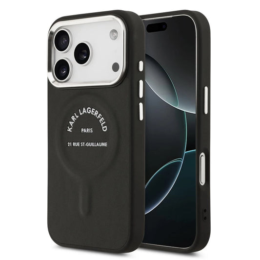 Karl Lagerfeld PU RSG Logo MagSafe tok iPhone 17 Pro Max készülékhez fekete -  iPhone 17 Pro Max tok a Domshop kínálatából
