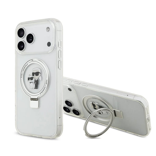 Karl Lagerfeld Ringstand Karl and Choupette MagSafe tok iPhone 17 Pro Max készülékhez fehér -  iPhone 17 Pro Max tok a Domshop kínálatából