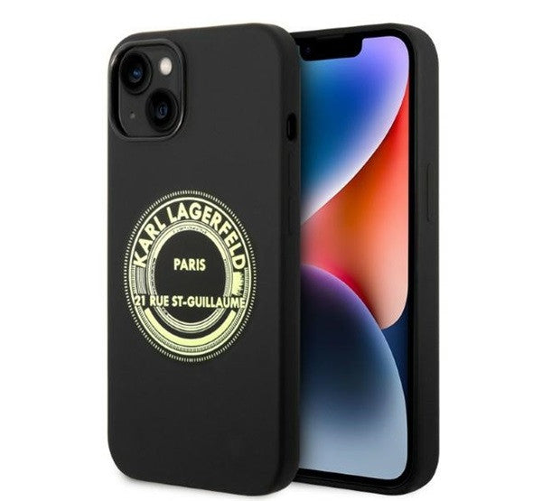 Karl Lagerfeld Silicone RSG Apple iPhone 14 Plus hátlap tok, fekete -  iPhone 14 Plus tok a Domshop kínálatából