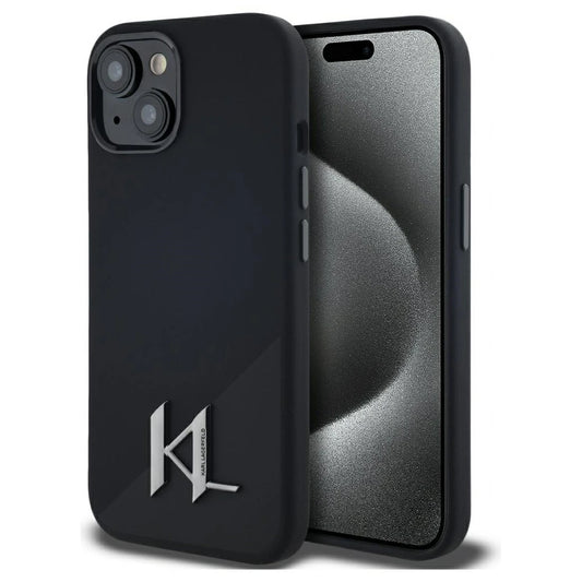 Karl Lagerfeld Silicone Shadow Metal Initial MagSafe tok iPhone 15 készülékhez fekete -  iPhone 15 tok a Domshop kínálatából
