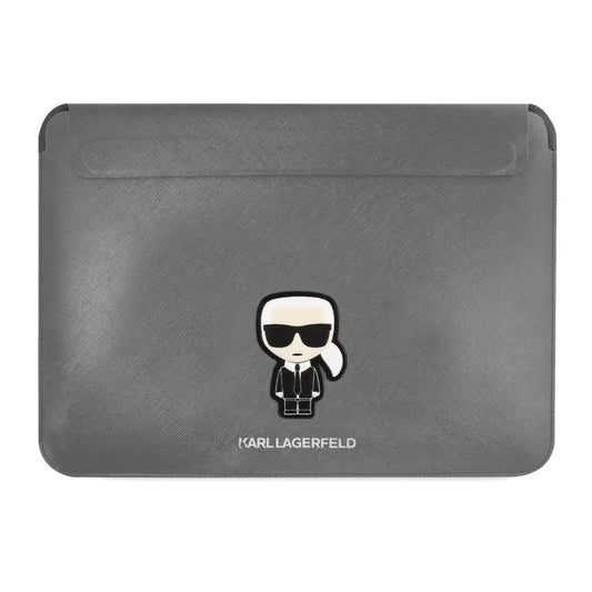 Karl Lagerfeld laptop táska ezüst 16″ KLCS16PISFG -  15-16" laptop táskák a Domshop kínálatából
