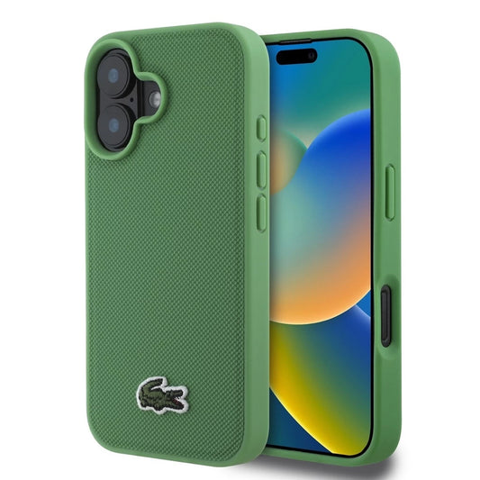 Lacoste Iconic Petit Pique Woven Logo MagSafe tok iPhone 16 Plus készülékhez zöld -  iPhone 16 Plus tok a Domshop kínálatából