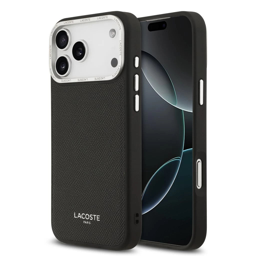 Lacoste PU Leather Champs Elysees MagSafe tok iPhone 17 Pro Max készülékhez fekete -  iPhone 17 Pro Max tok a Domshop kínálatából