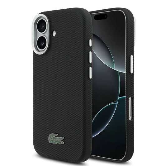 Lacoste PVC Iconic Petit Pique Metal Logo MagSafe tok iPhone 17 készülékhez fekete -  iPhone 17 tok a Domshop kínálatából