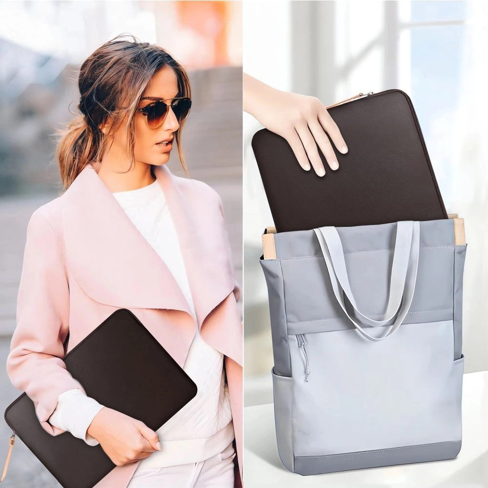 Laptop táska, 13 - 14" készülékhez, TP Fleece, sötétbarna -  12-14" laptop táskák a Domshop kínálatából