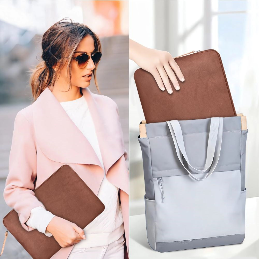 Laptop táska, 15 - 16" készülékhez, TP Fleece, barna -  15-16" laptop táskák a Domshop kínálatából