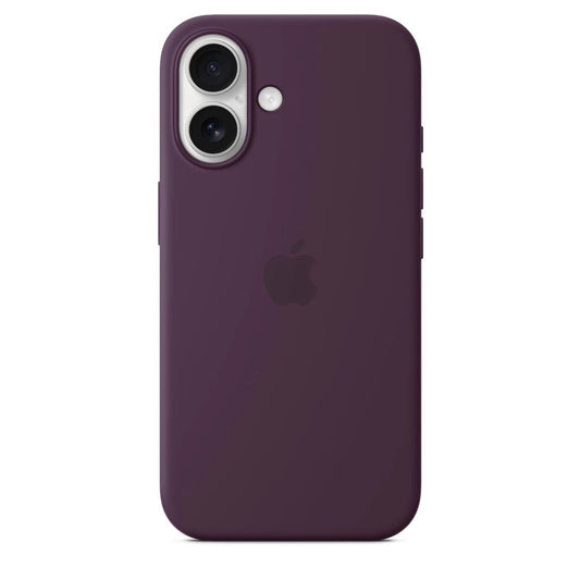 MYY43ZM/A Apple szilikon Magsafe tok iPhone 16 készülékhez szilva -  iPhone 16 tok a Domshop kínálatából
