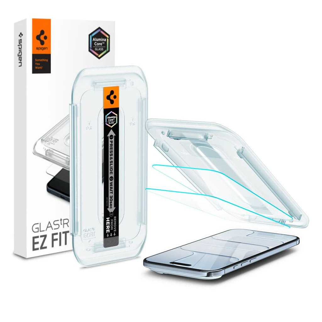 Megerősített védőüveg Spigen Glas.TR "EZ FIT" 2-PACK iPhone Air Clear készülékhez -  iPhone 17 Air fólia a Domshop kínálatából
