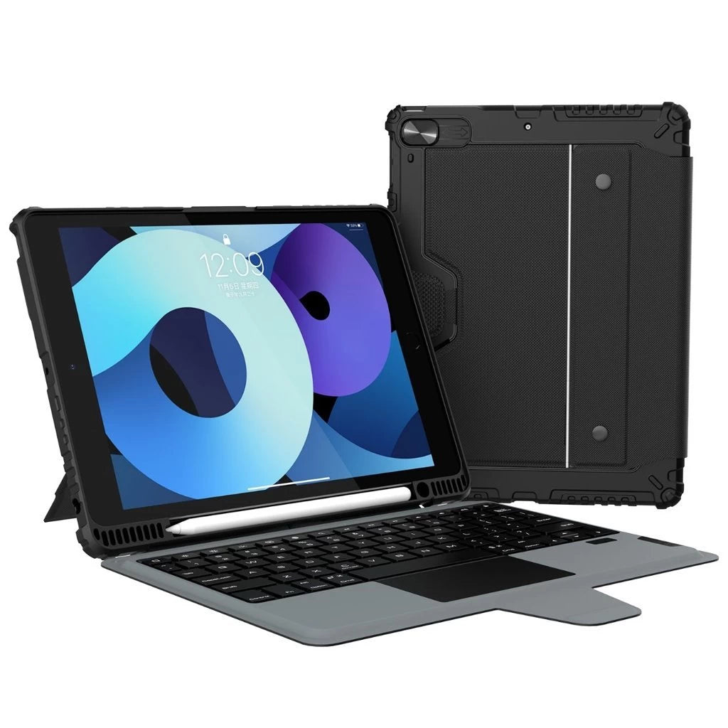 Nillkin Bumper Combo billentyűzetes tok (Backlit Version) iPad 10.2 2019/2020/2021 készülékhez fekete -  iPad 10.2" (2019/2020/2021) tok a Domshop kínálatából