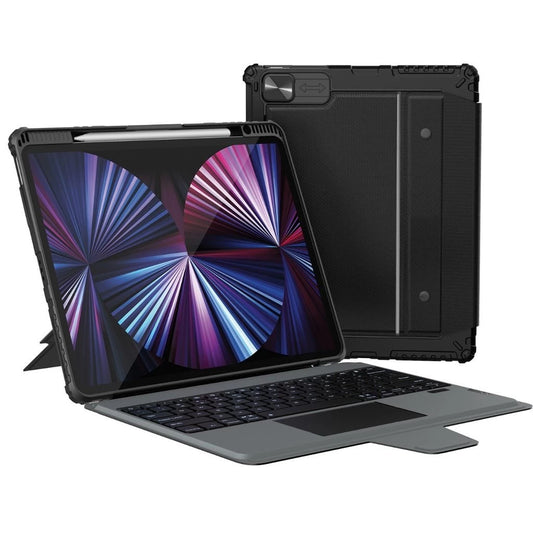 Nillkin Bumper Combo billentyűzetes tok (Backlit Version) iPad Pro 12.9 (2020/2021/2022) és iPad Air 13 (2024/2025) készülékhez fekete -  iPad Pro 12.9" (2020/2021/2022) tok a Domshop kínálatából
