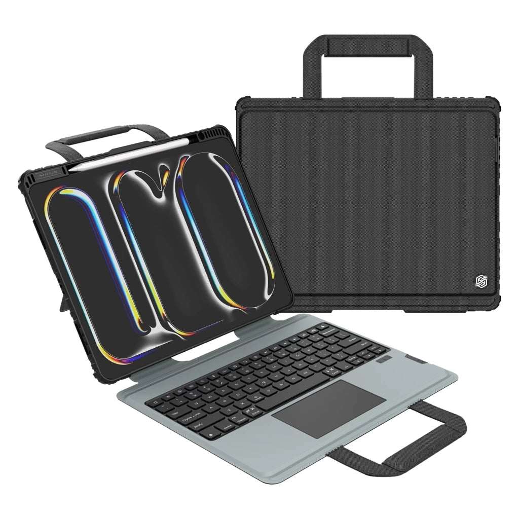 Nillkin Bumper GO billentyűzetes tok (Backlit Version) iPad Pro 13 2024 készülékhez fekete -  iPad Pro 13" (2024) tok a Domshop kínálatából