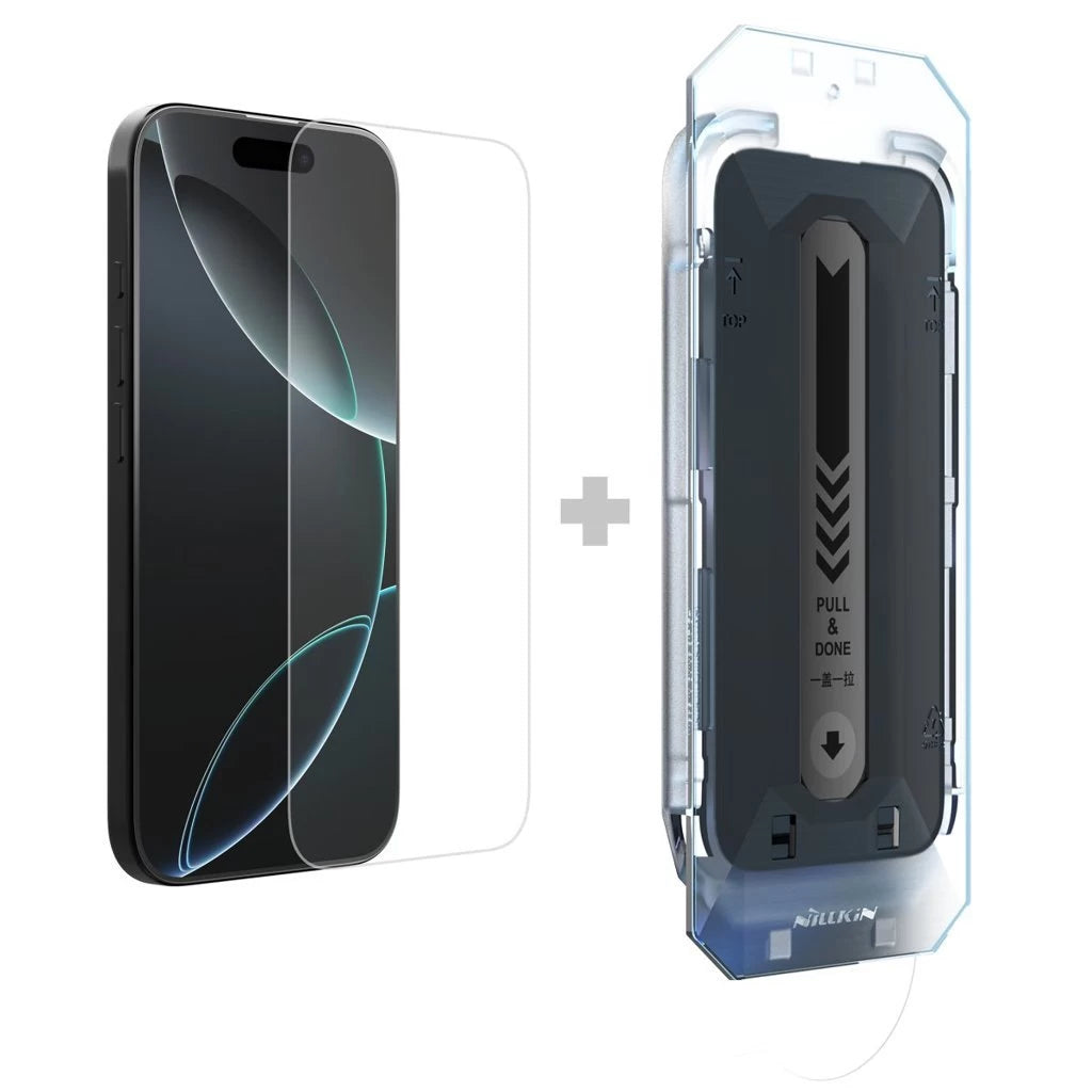 Nillkin edzett üveg kijelzővédő 0.2mm H+ PRO 2.5D Apple iPhone 16 Pro készülékhez (applikátorral) -  iPhone 16 Pro fólia a Domshop kínálatából