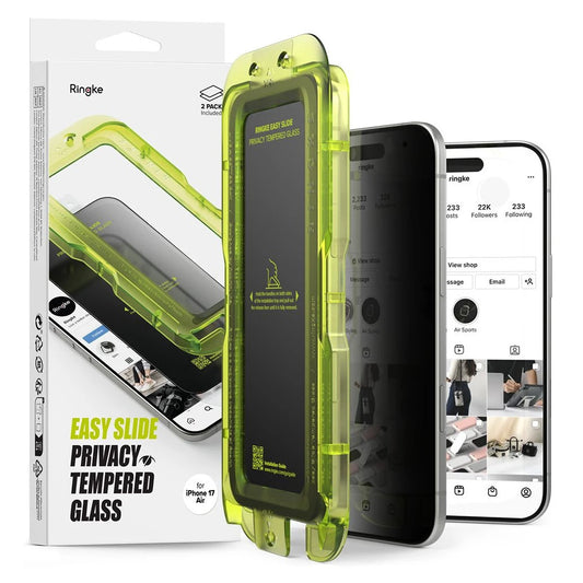 RINGKE EASY SLIDE 2-PACK IPHONE AIR készülékhez Privacy kijelzővédő -  iPhone 17 Air fólia a Domshop kínálatából
