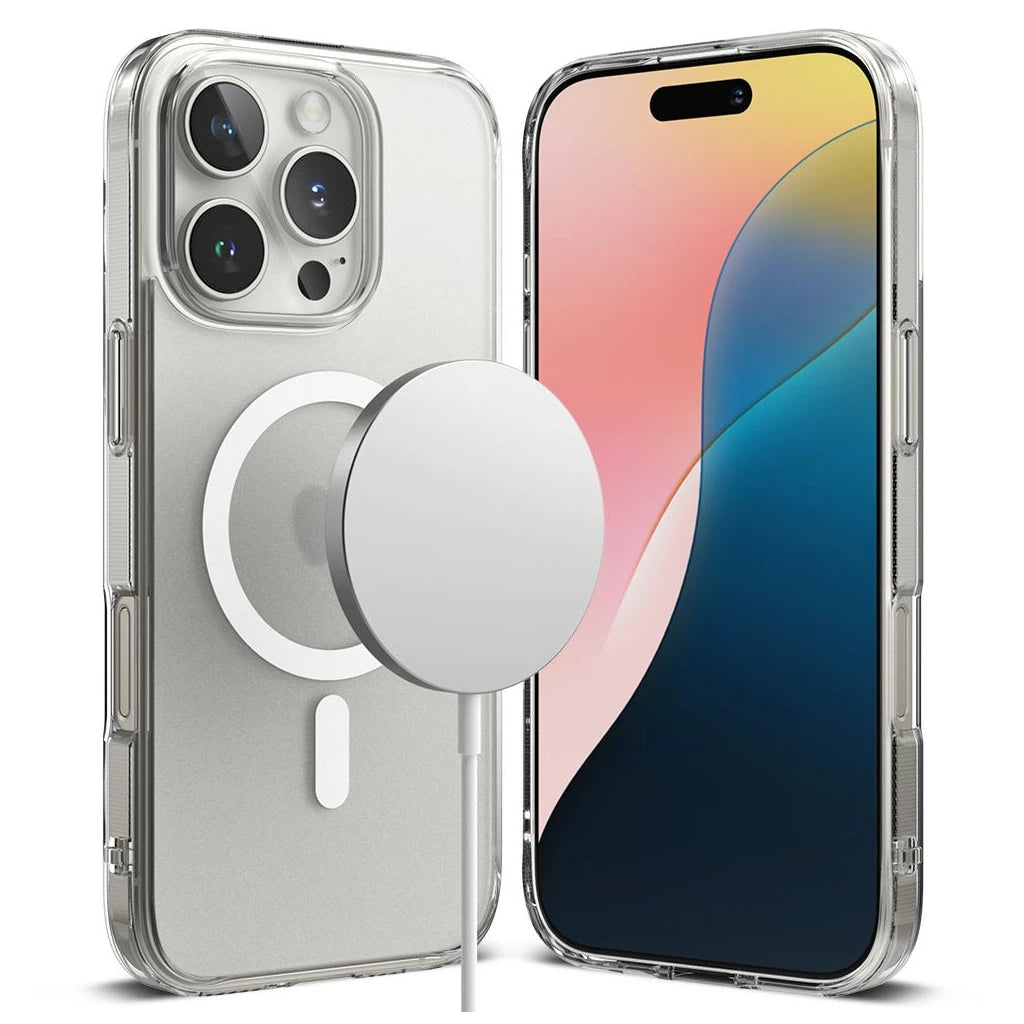 Ringke Fusion Magnetic MagSafe iPhone 16 Pro Max készülékhez tok – Matte Clear -  iPhone 16 Pro Max tok a Domshop kínálatából