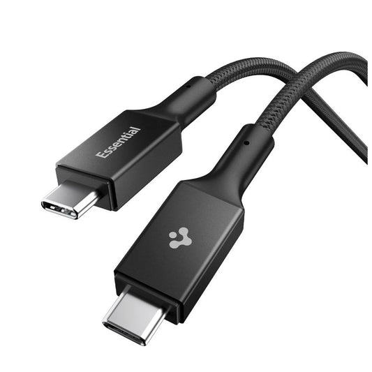 SPIGEN EB10010CC ESSENTIAL TYPE-C kábel 100W 100CM fekete -  USB-C kábel a Domshop kínálatából