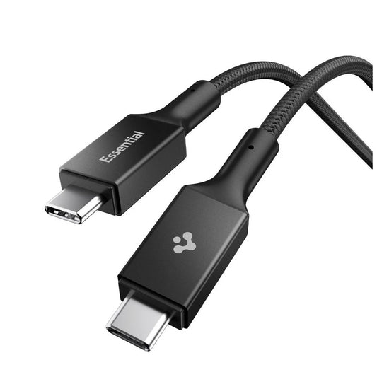SPIGEN EB10015CC ESSENTIAL TYPE-C kábel 100W 150CM fekete -  USB-C kábel a Domshop kínálatából