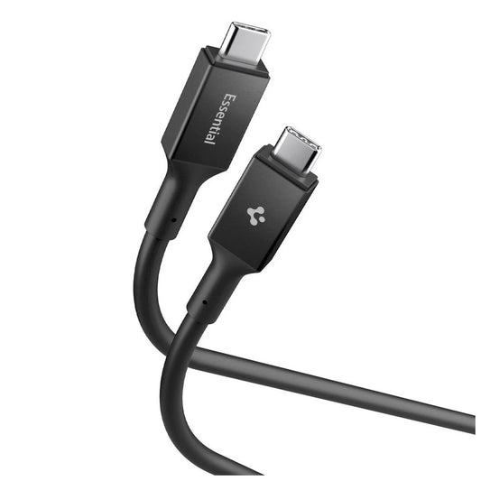 SPIGEN EB10020CC ESSENTIAL TYPE-C KÁBEL 100W 200CM fekete -  USB-C kábel a Domshop kínálatából