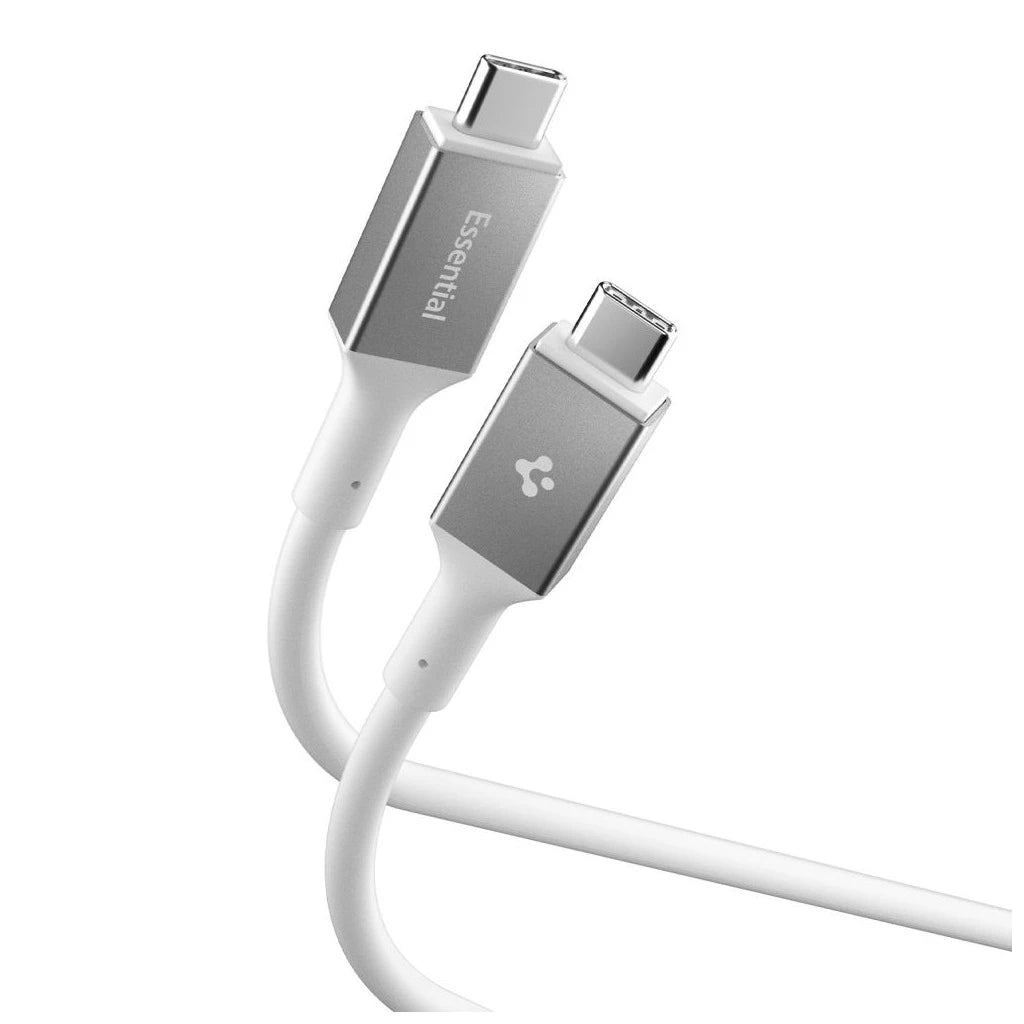 SPIGEN EB24012CC ESSENTIAL TYPE-C KÁBEL 240W 120CM fehér -  USB-C kábel a Domshop kínálatából