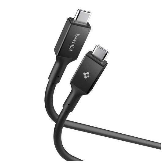 SPIGEN EB24012CC ESSENTIAL TYPE-C kábel 240W 120CM fekete -  USB-C kábel a Domshop kínálatából