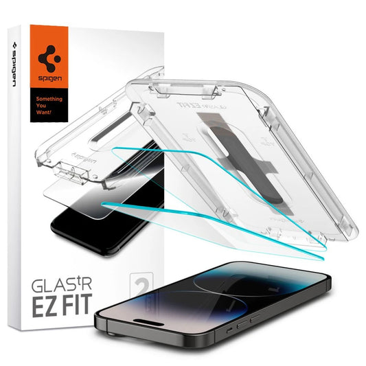 SPIGEN GLAS.TR "EZ FIT" 2-PACK iPhone 14 Pro készülékhez kijelzővédő – átlátszó -  iPhone 14 Pro fólia a Domshop kínálatából