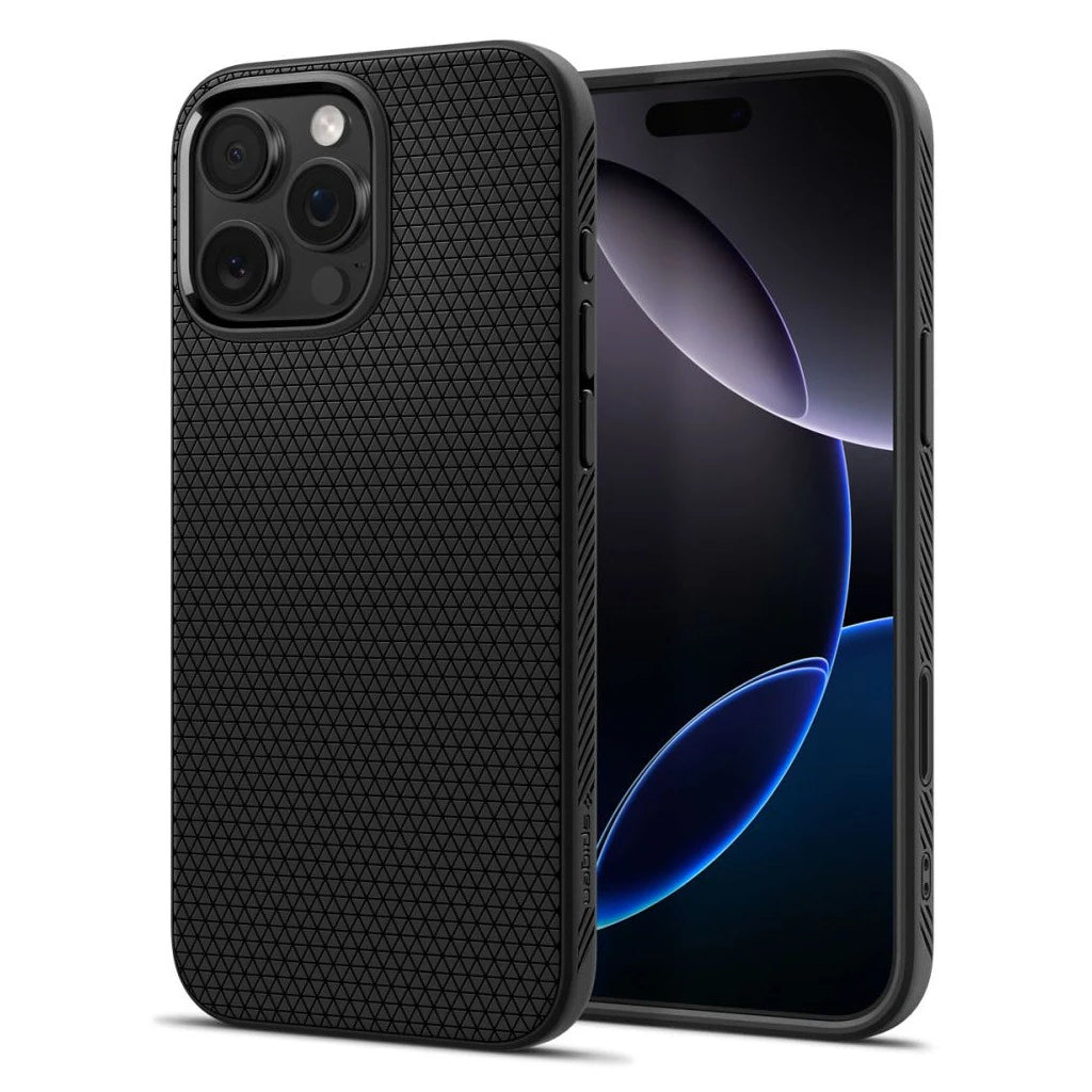 SPIGEN LIQUID AIR "T" MAG MAGSAFE iPhone 16 Pro készülékhez tok, matte fekete -  iPhone 16 Pro tok a Domshop kínálatából