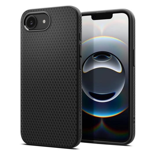 SPIGEN LIQUID AIR iPhone 16E készülékhez tok matt fekete -  iPhone 16e tok a Domshop kínálatából