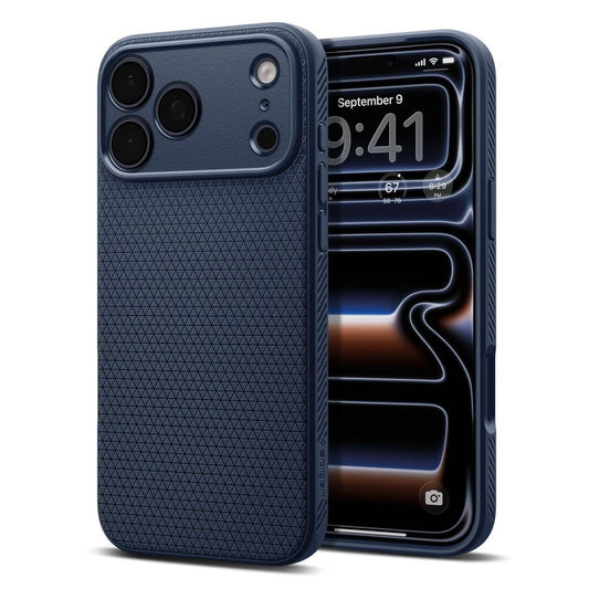 SPIGEN LIQUID AIR iPhone 17 Pro készülékhez tok tengerészkék -  iPhone 17 Pro tok a Domshop kínálatából