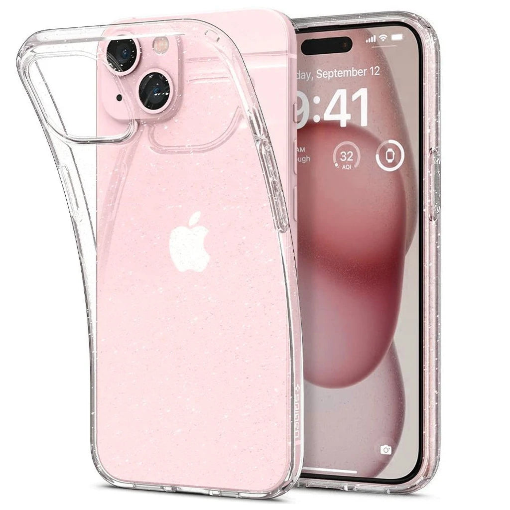 SPIGEN LIQUID CRYSTAL tok iPhone 14 Plus / 15 Plus készülékhez – Glitter Crystal -  iPhone 15 Plus tok a Domshop kínálatából