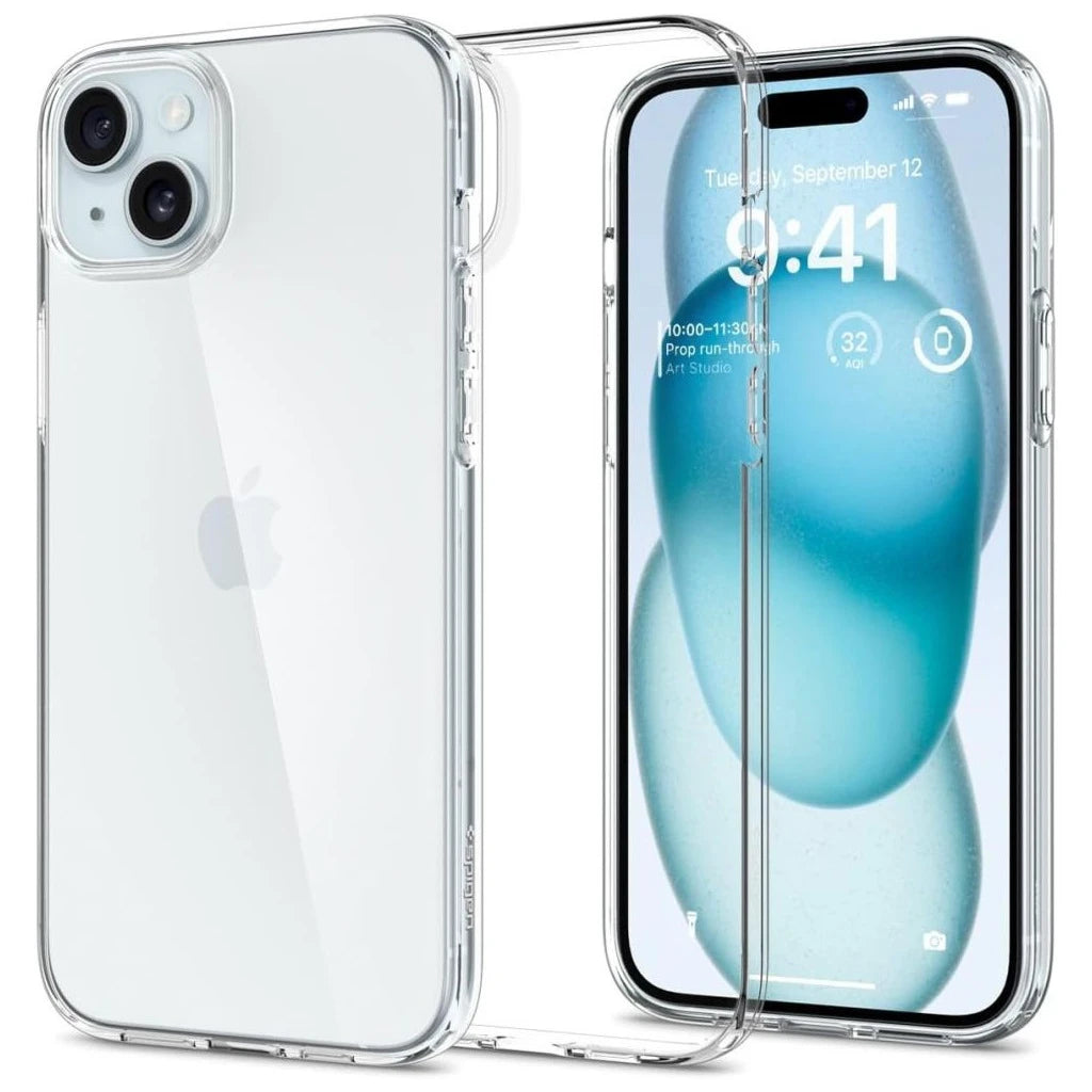SPIGEN Liquid Crystal iPhone 14 Plus / 15 Plus készülékhez tok Crystal Clear -  iPhone 15 Plus tok a Domshop kínálatából