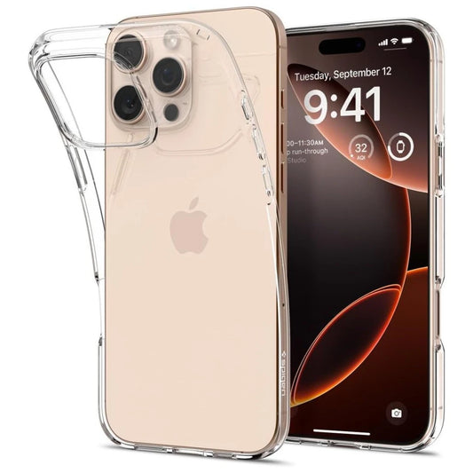 SPIGEN Liquid Crystal iPhone 16 Pro készülékhez tok kristálytiszta -  iPhone 16 Pro tok a Domshop kínálatából