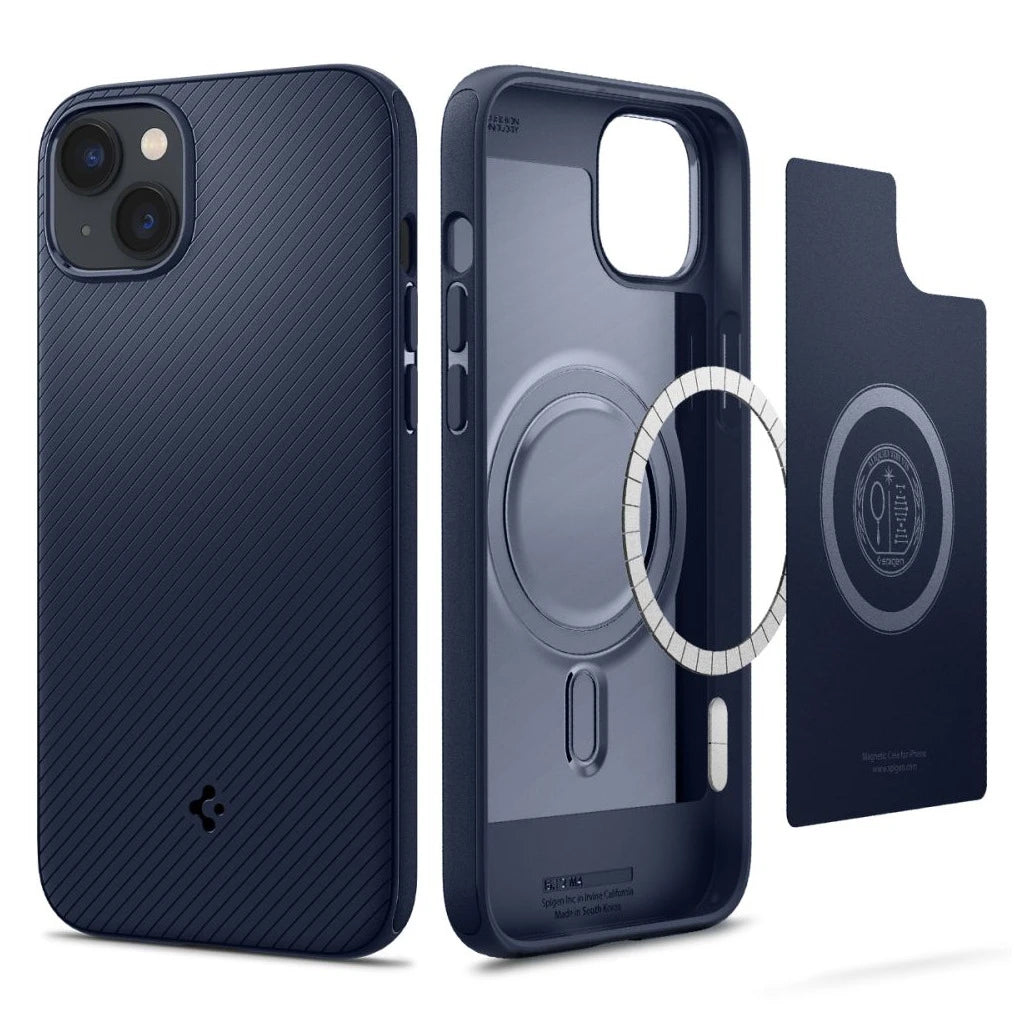 SPIGEN MAG ARMOR iPhone 14 Plus / 15 Plus készülékhez tok tengerészkék -  iPhone 15 Plus tok a Domshop kínálatából