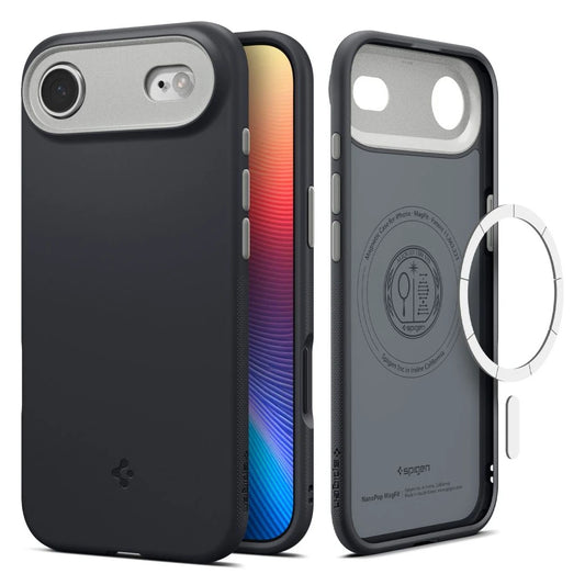 SPIGEN NANO POP MAG MagSafe iPhone Air készülékhez tok fekete Sesame -  iPhone 17 Air tok a Domshop kínálatából