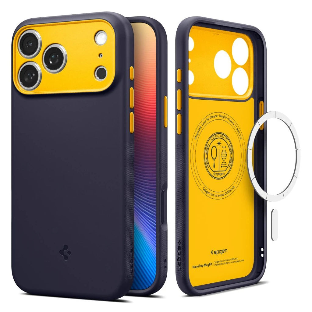 SPIGEN Nano Pop Mag MagSafe iPhone 17 Pro készülékhez tok áfonyás tengerészkék -  iPhone 17 Pro tok a Domshop kínálatából