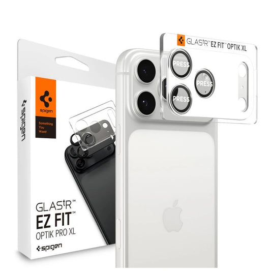 SPIGEN OPTIK PRO XL GLAS.TR "EZ FIT" kameravédő iPhone 17 Pro Max készülékhez ezüst -   a Domshop kínálatából