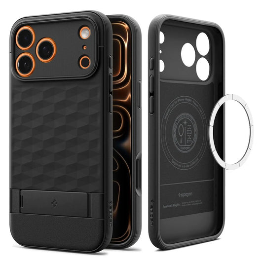 SPIGEN PARALLAX "S" MAG MAGSAFE iPhone 17 Pro Max készülékhez tok matt fekete -  iPhone 17 Pro Max tok a Domshop kínálatából