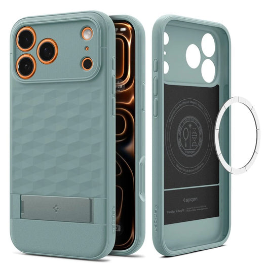 SPIGEN PARALLAX "S" MAG MAGSAFE iPhone 17 Pro Max készülékhez tok zsályazöld -  iPhone 17 Pro Max tok a Domshop kínálatából