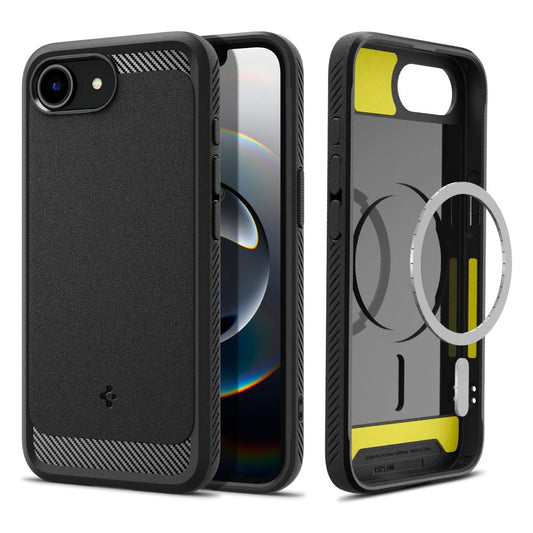 SPIGEN RUGGED ARMOR MAG MAGSAFE IPHONE 16E készülékhez tok matt fekete -  iPhone 16e tok a Domshop kínálatából