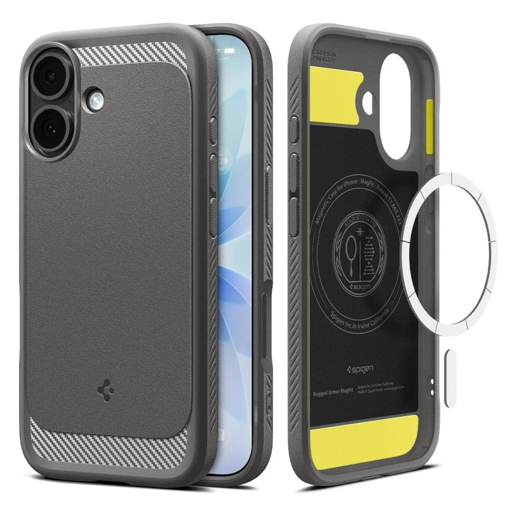 SPIGEN RUGGED ARMOR MAG MAGSAFE iPhone 17 készülékhez tok szürke -  iPhone 17 tok a Domshop kínálatából