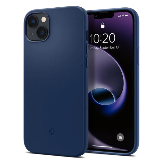 SPIGEN SILICONE FIT MAG MAGSAFE iPhone 14 Plus / 15 Plus készülékhez tok tengerkék -  iPhone 15 Plus tok a Domshop kínálatából