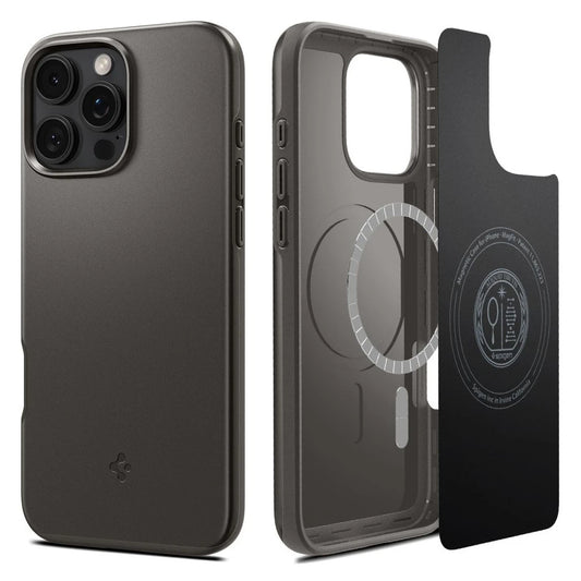 SPIGEN THIN FIT MAG MAGSAFE iPhone 16 Pro Max készülékhez tok fegyvermetszürke -  iPhone 16 Pro Max tok a Domshop kínálatából