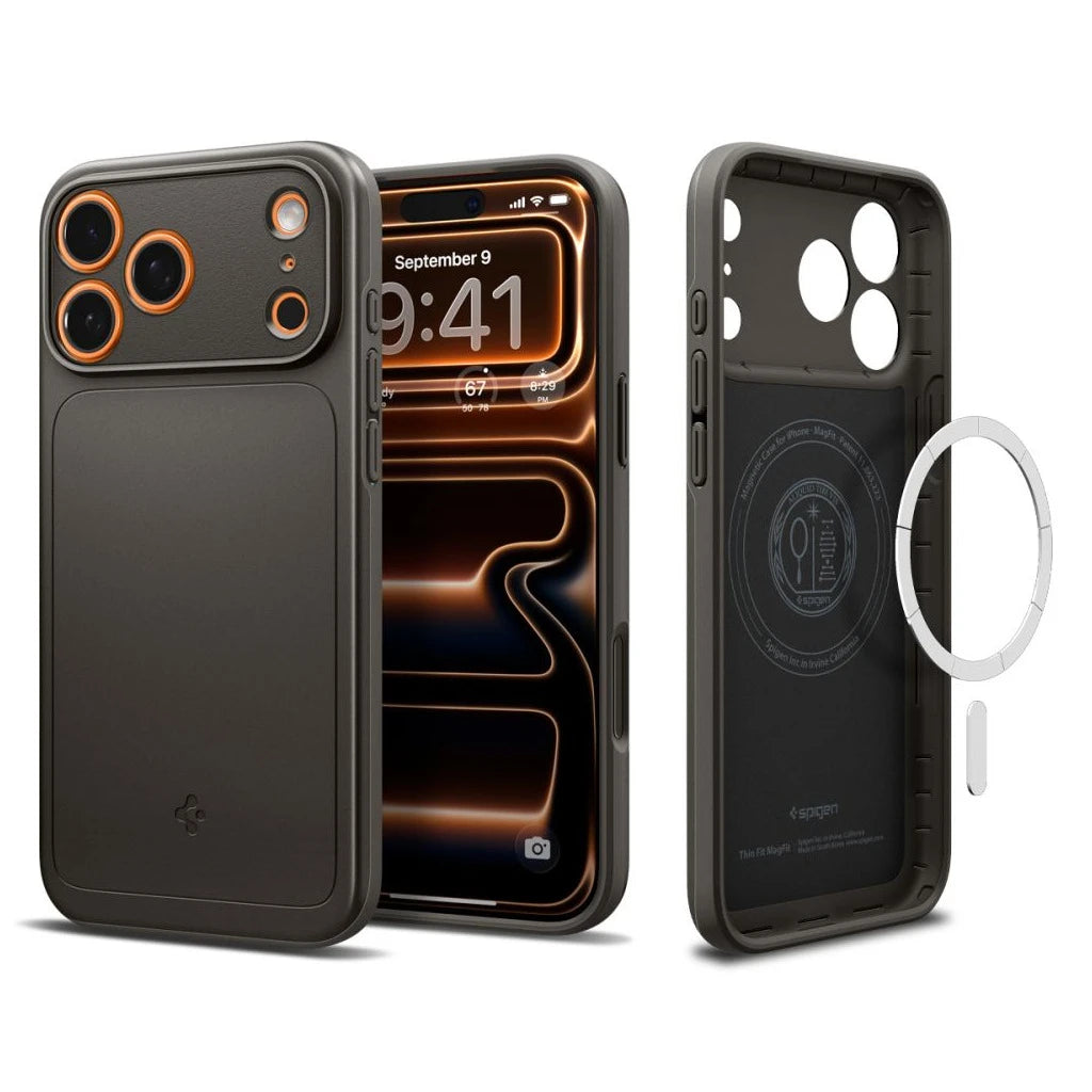 SPIGEN THIN FIT MAG MAGSAFE iPhone 17 Pro Max készülékhez tok fegyveracél-szürke -  iPhone 17 Pro Max tok a Domshop kínálatából