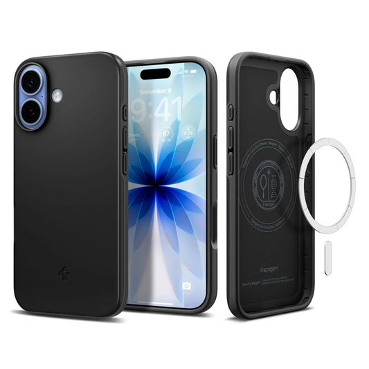 SPIGEN THIN FIT MAG MAGSAFE iPhone 17 készülékhez tok fekete -  iPhone 17 tok a Domshop kínálatából